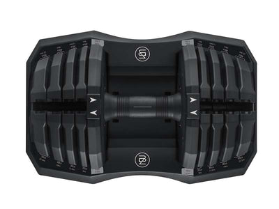 ByZoom Fitness 50lb, 22.5kg Adjustable Dumbbell Top View